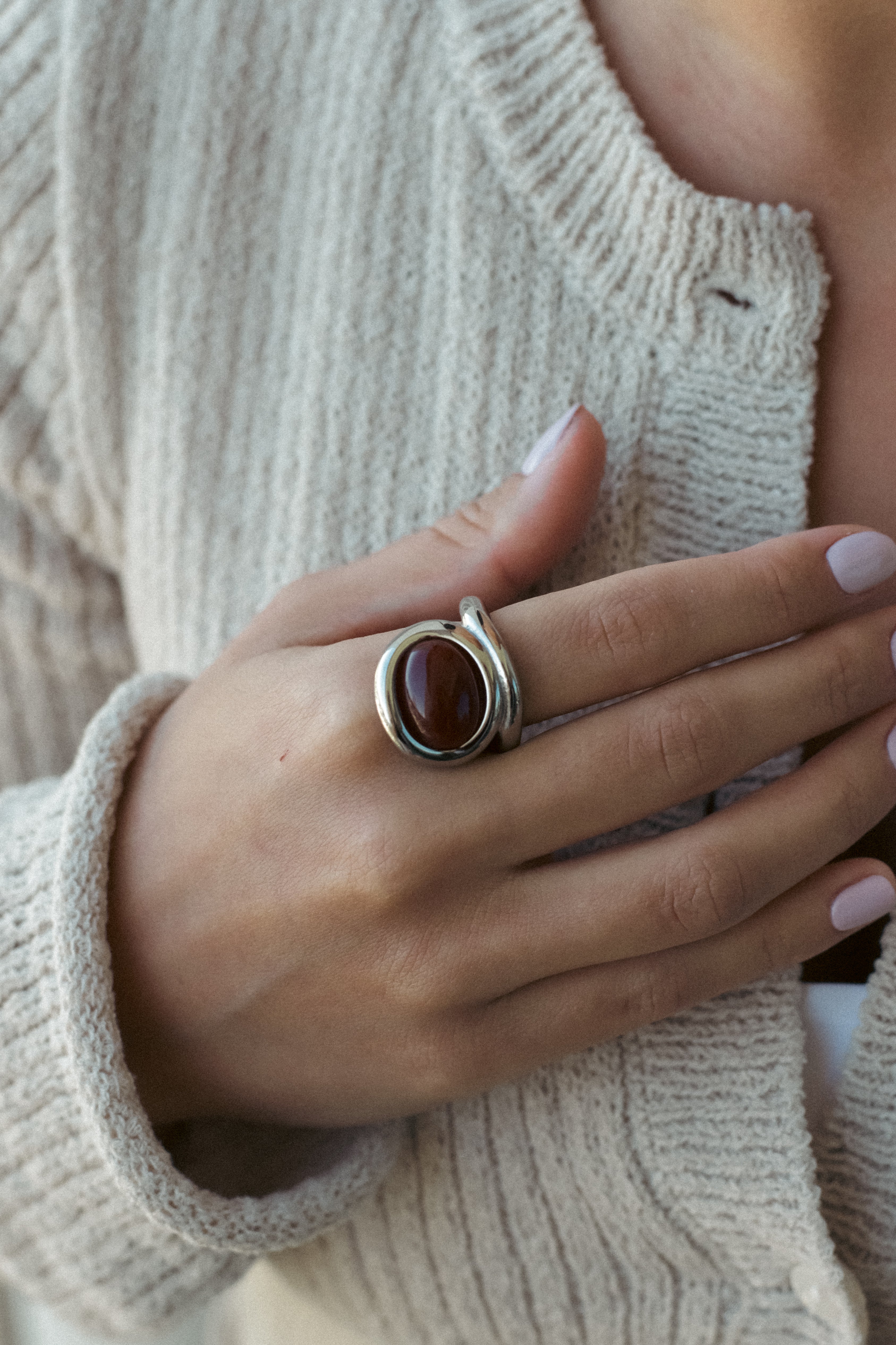Elegant Gold-Plated Cocktail Ring