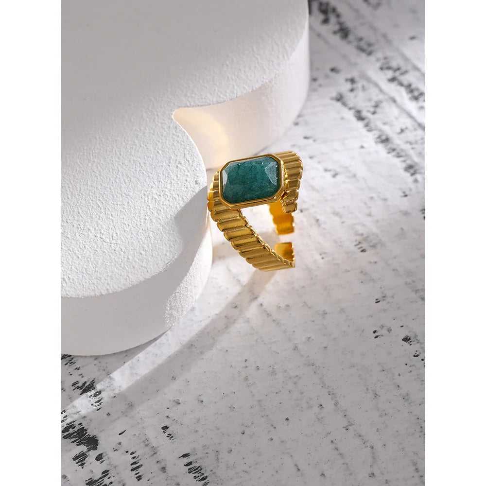 Seraphina Blue Apatite Ring