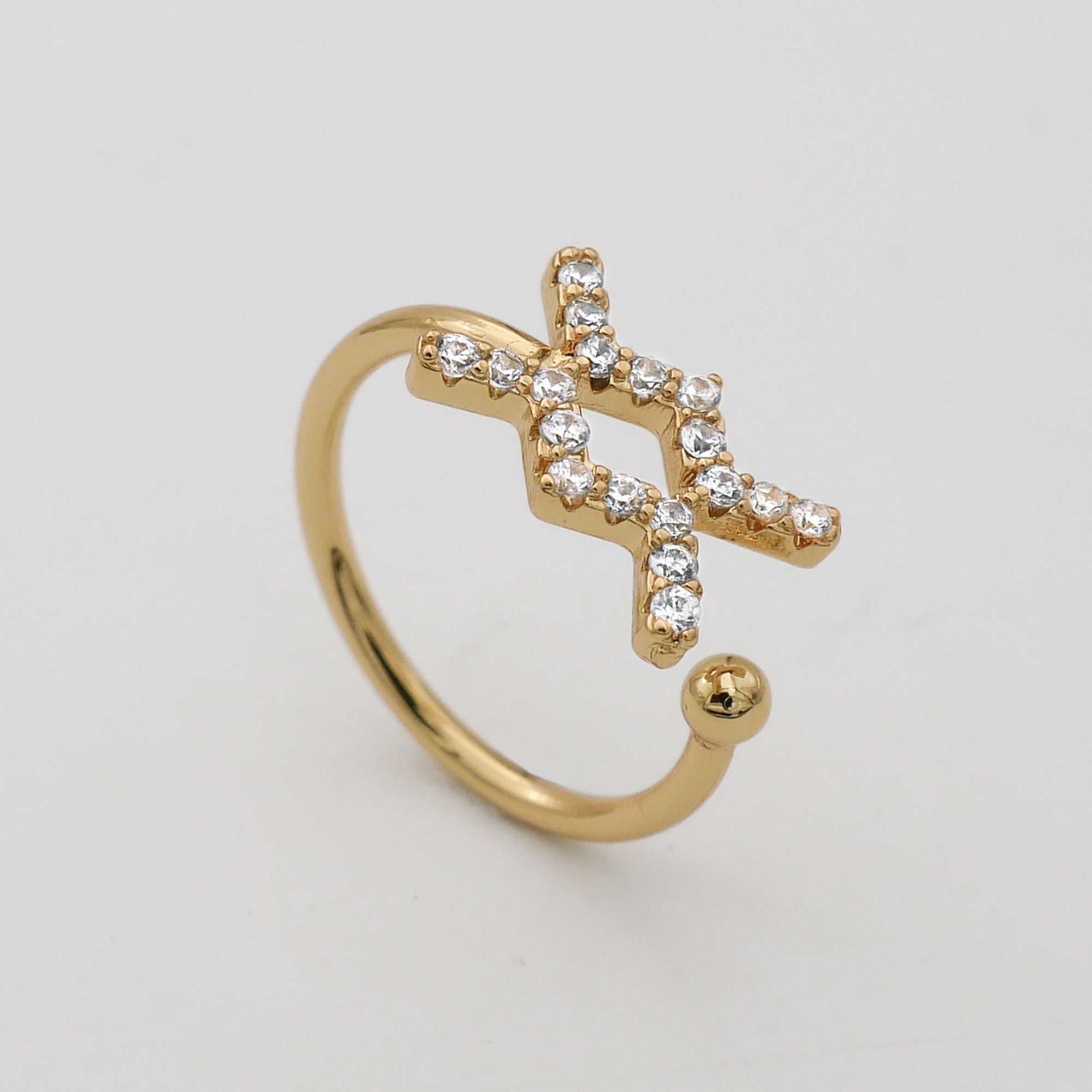 Icy Zodiac Ring