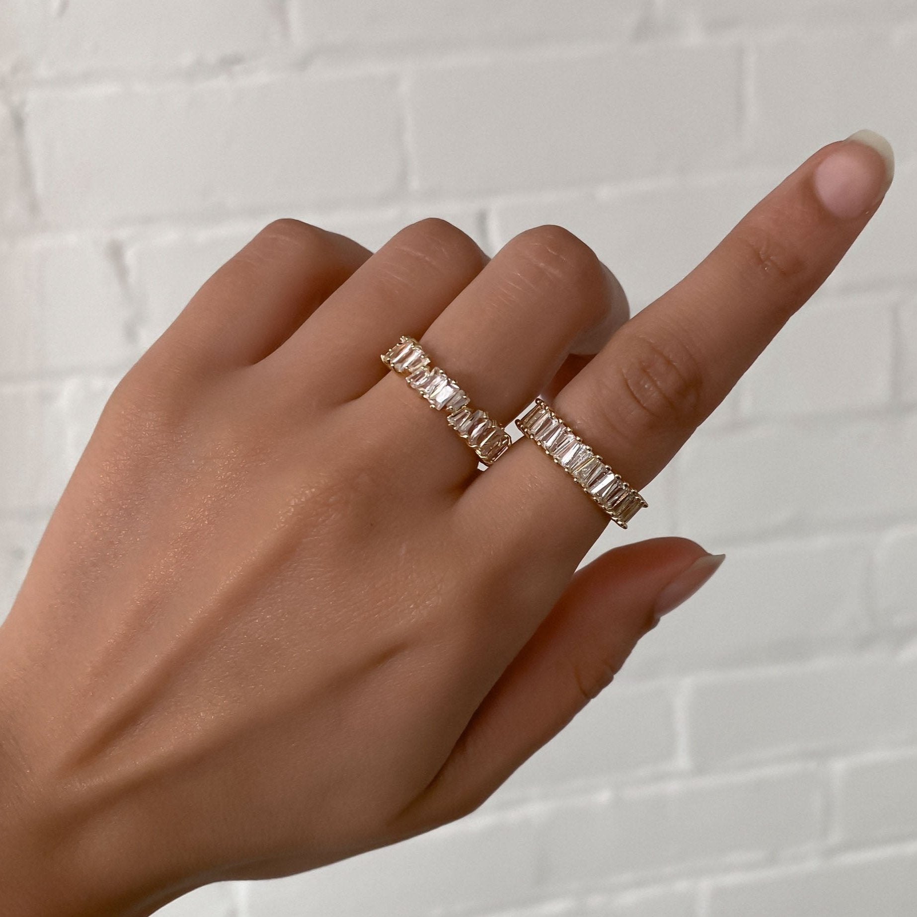Huda Adjustable Baguette Ring