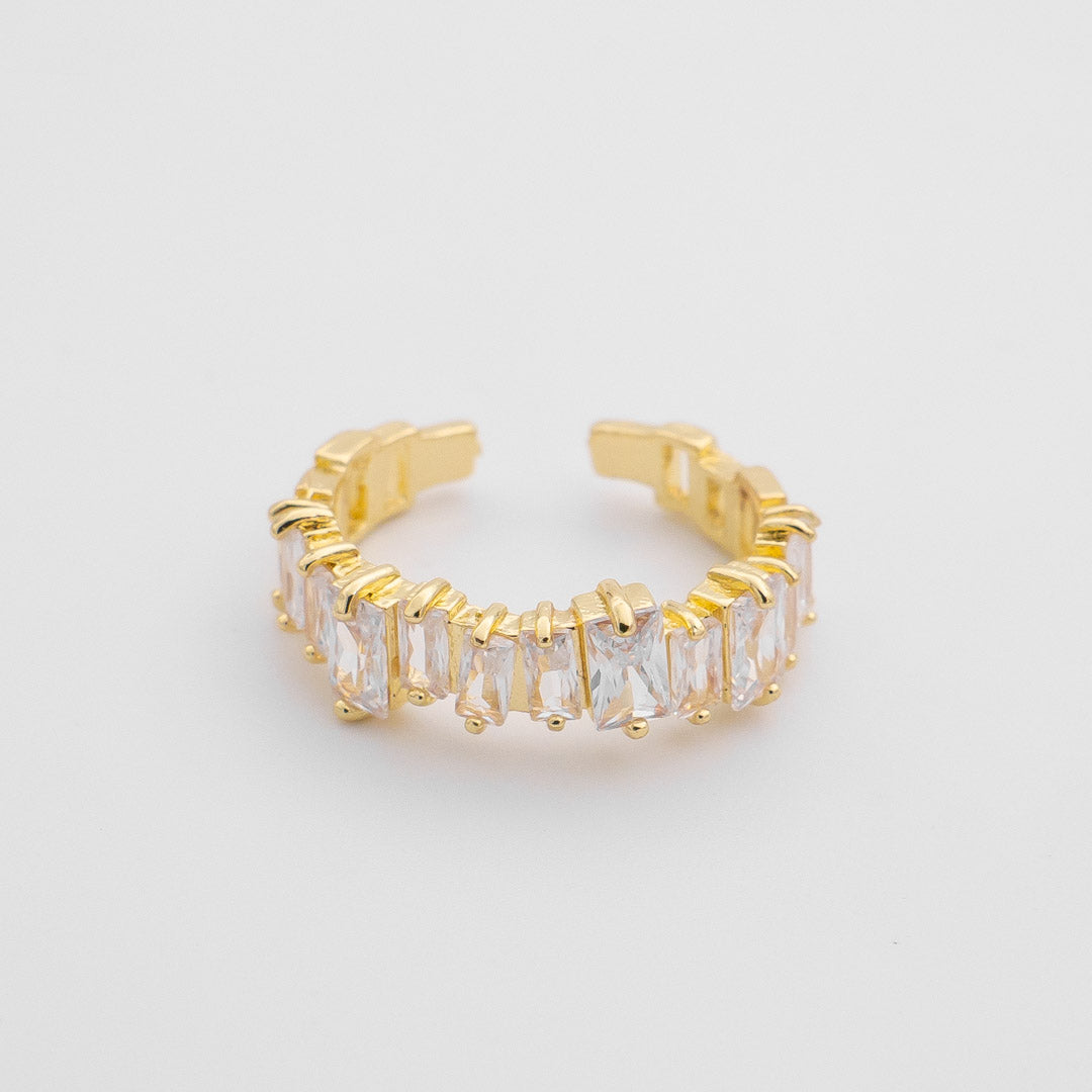 Huda Adjustable Baguette Ring