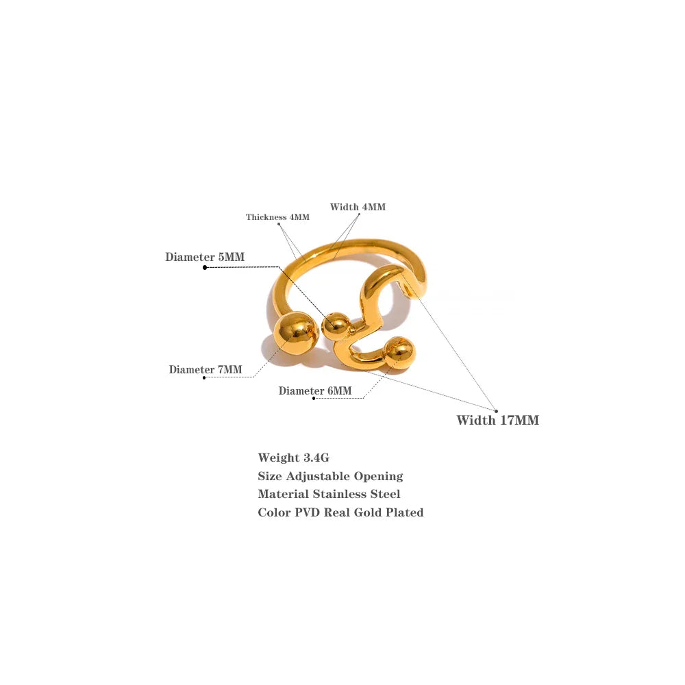 Philippa Heart Cuff Ring