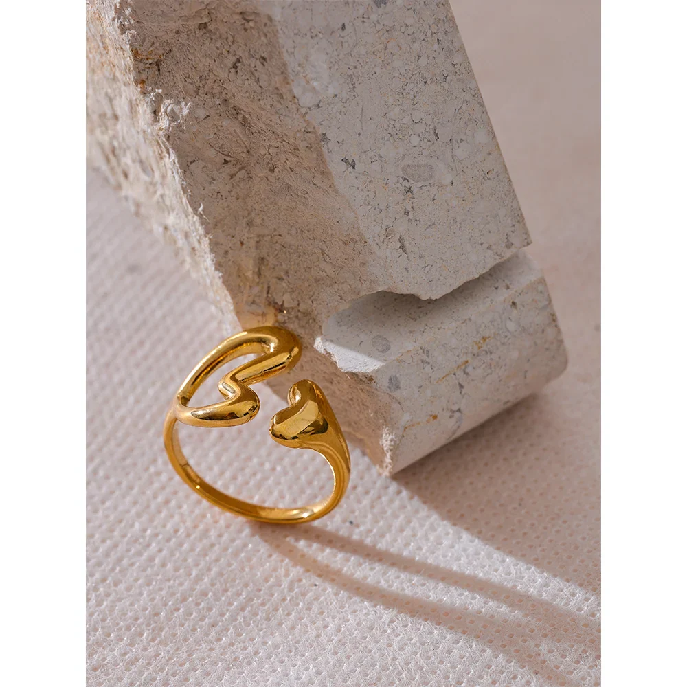 Ramona Heart Cuff Ring