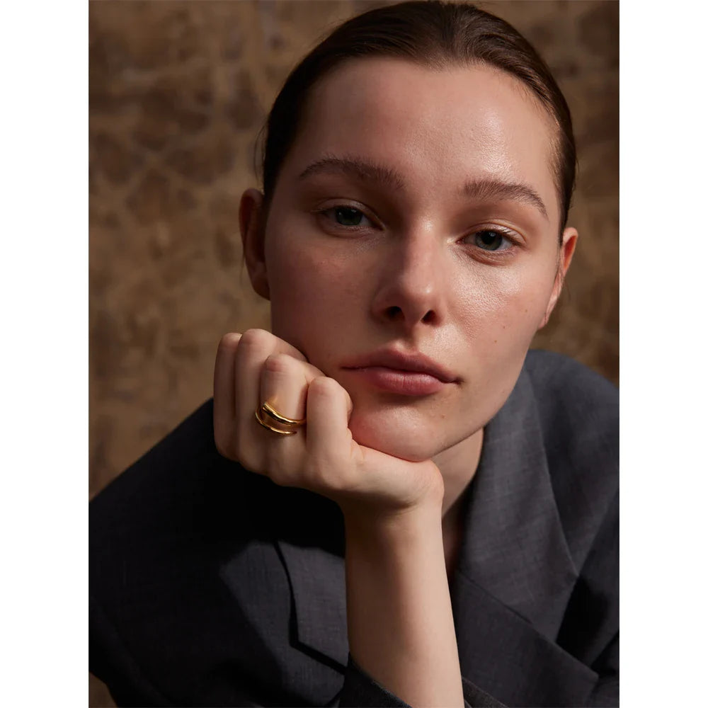 Sylvia Minimalist Cuff Ring