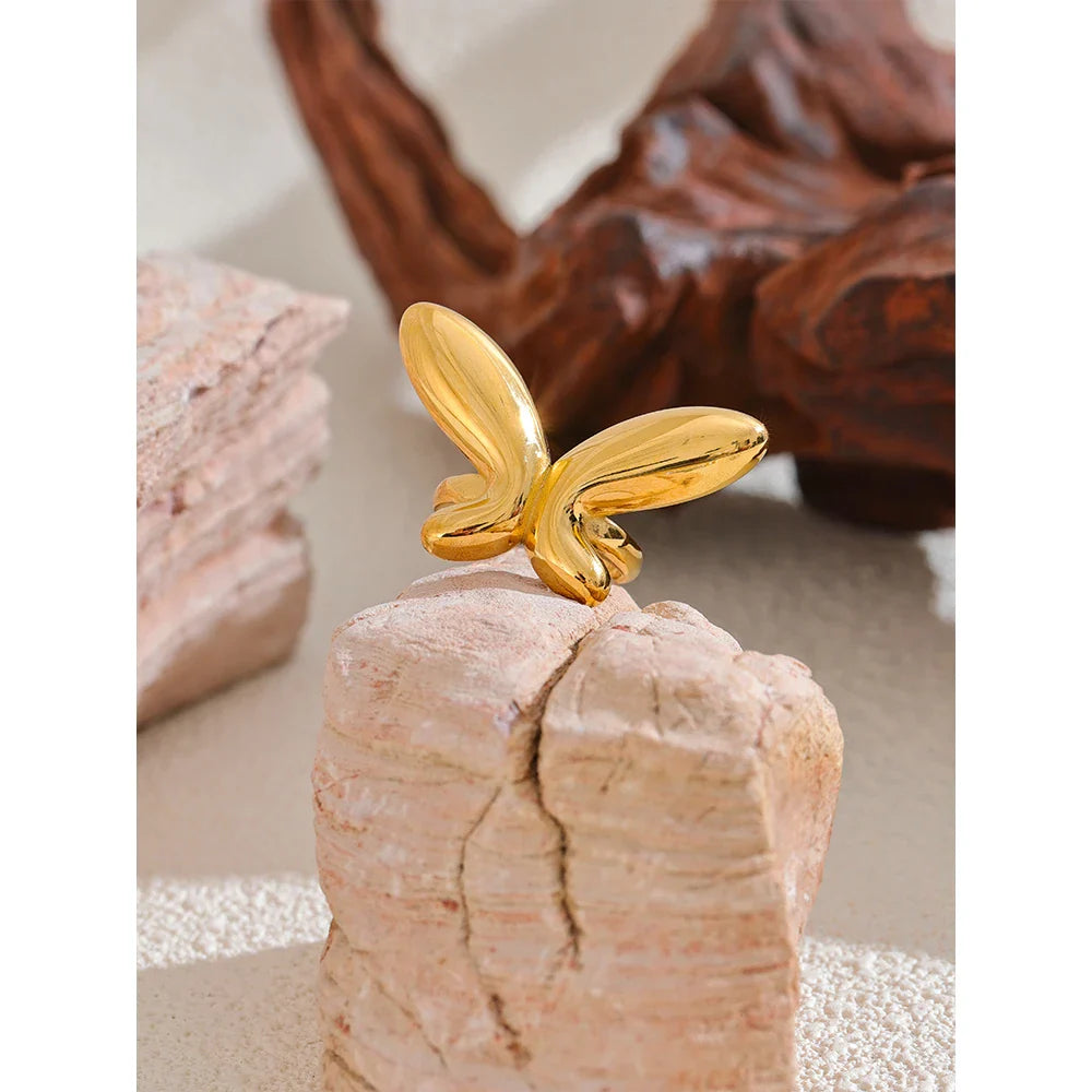 Lydia Gold Butterfly Ring