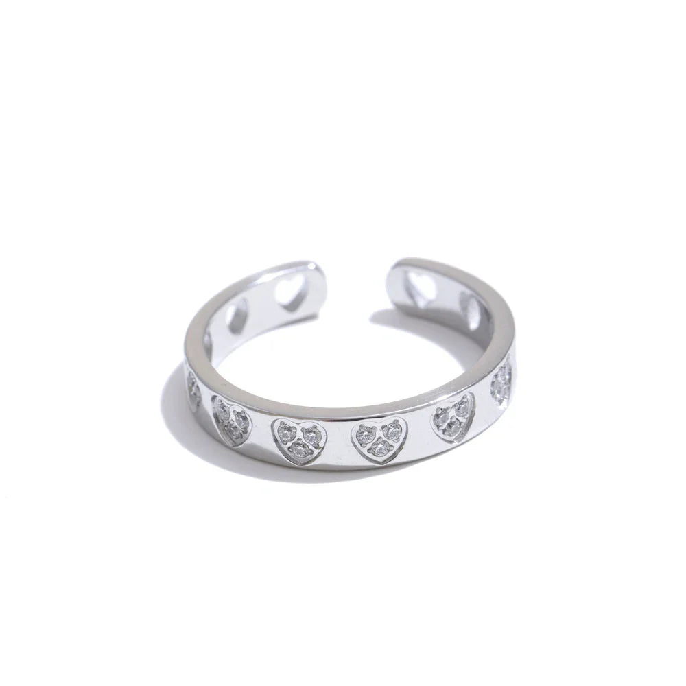 Margaux Cuff Heart Ring