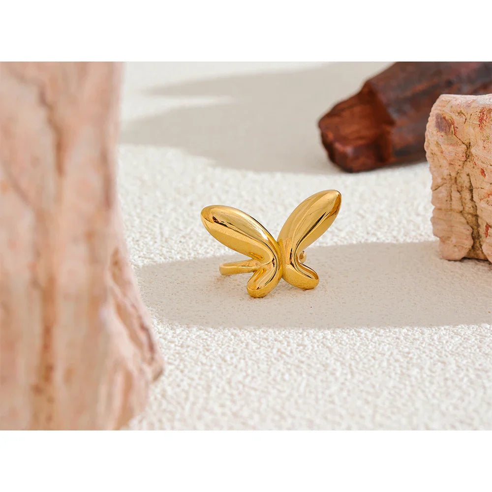 Lydia Gold Butterfly Ring