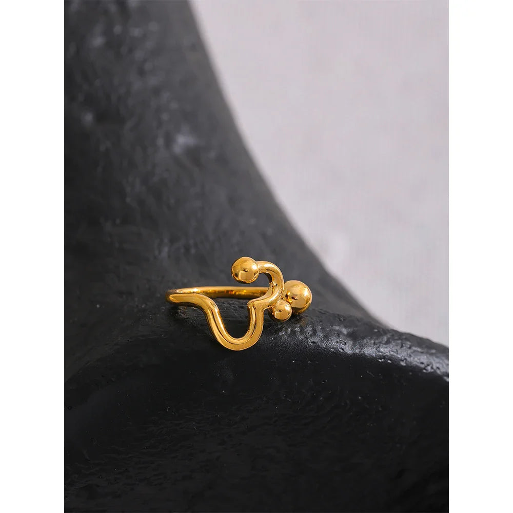 Philippa Heart Cuff Ring