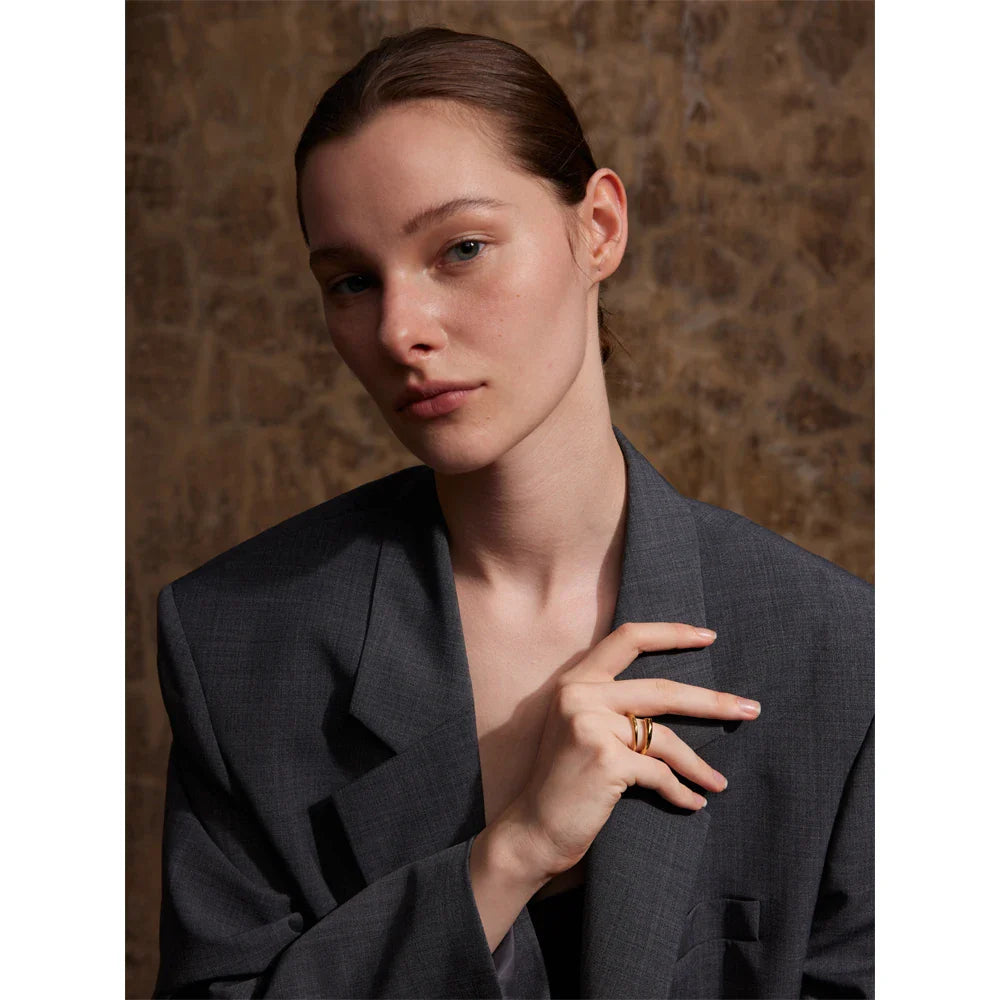 Sylvia Minimalist Cuff Ring