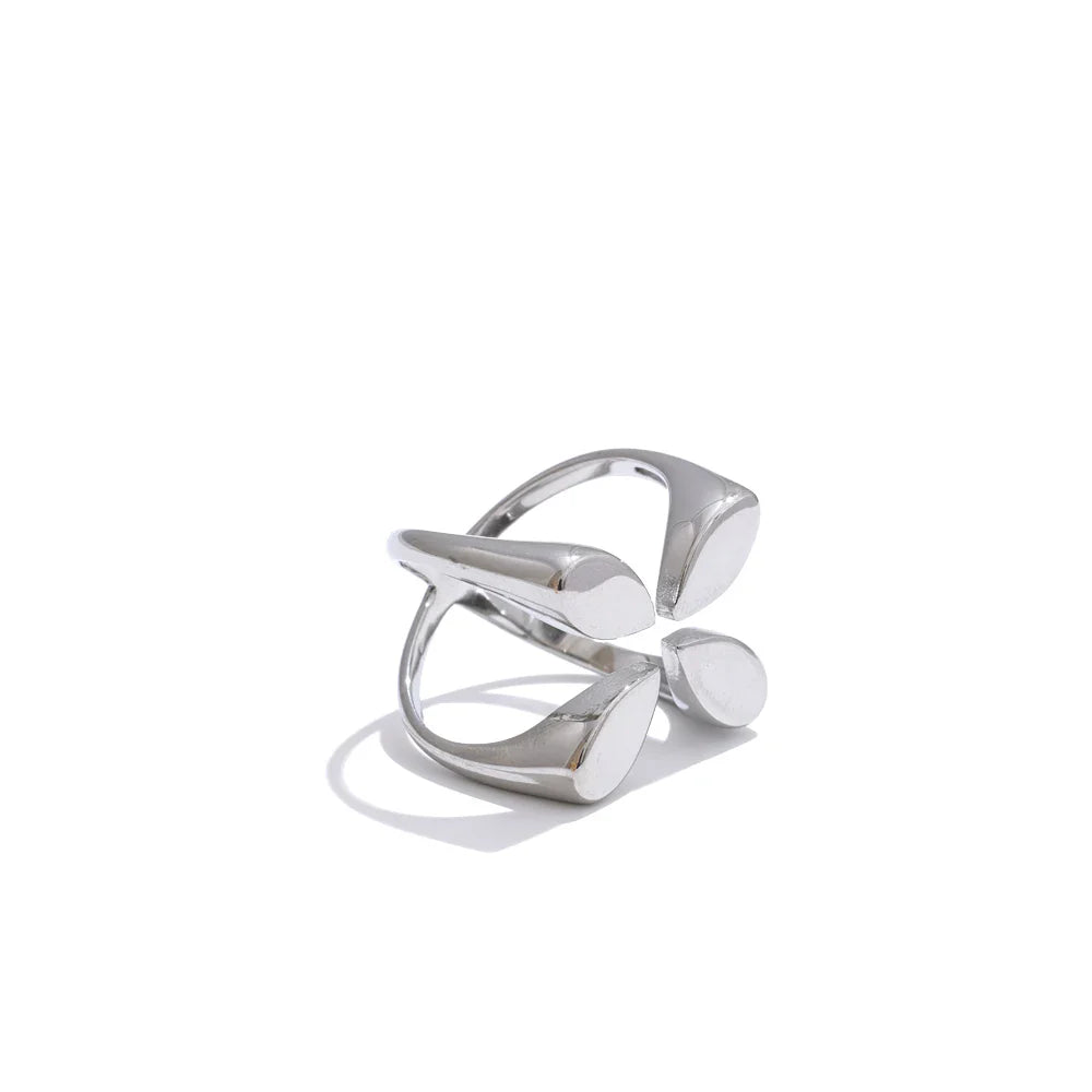 Adelina Flower Cuff Ring