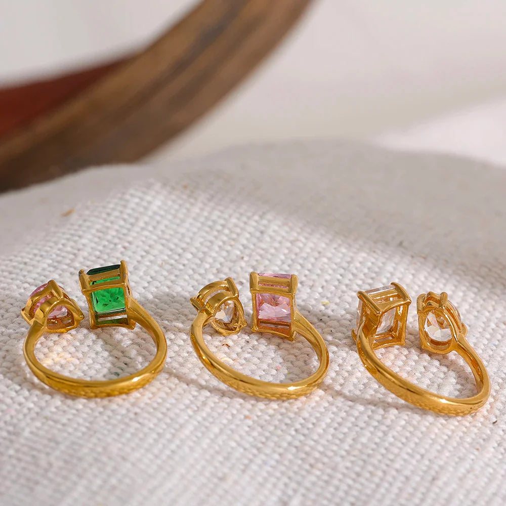 Lenora Brilliant Cuff Ring