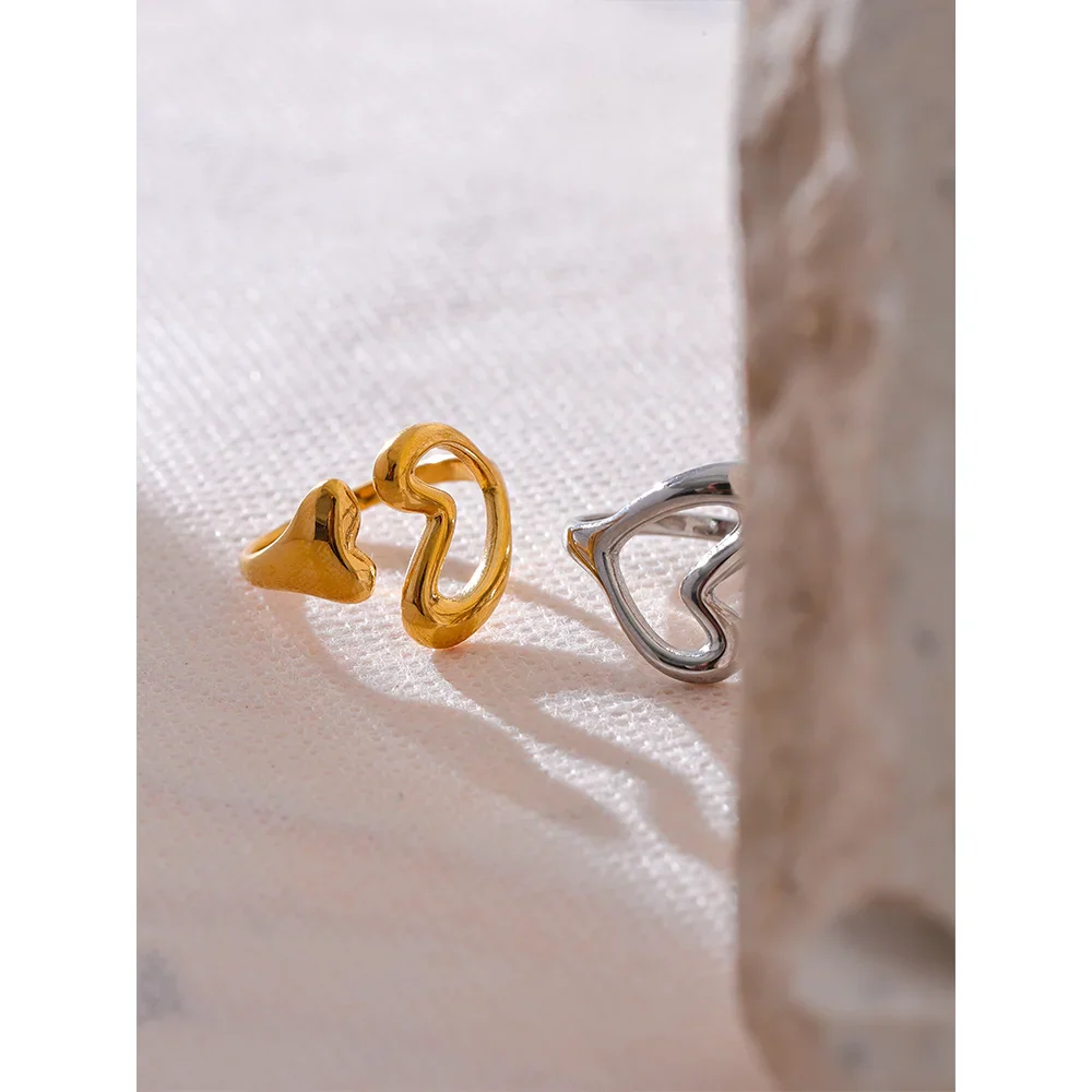 Ramona Heart Cuff Ring