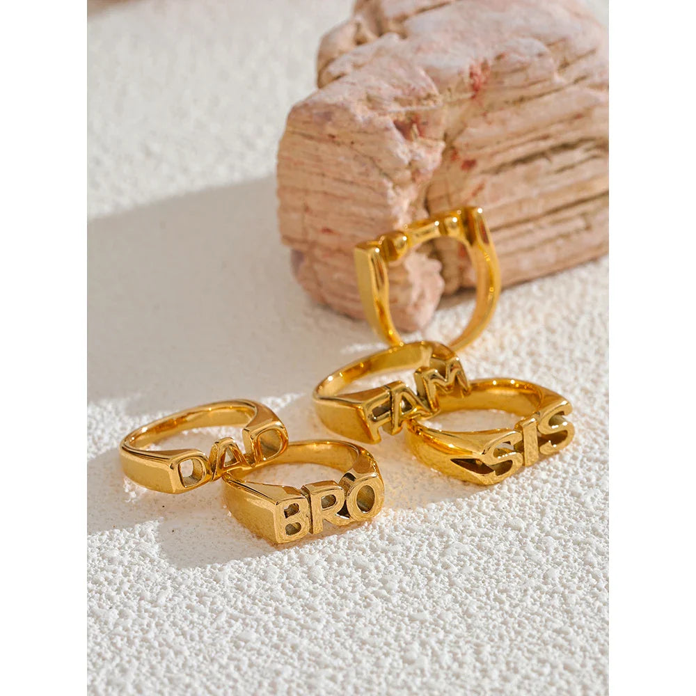 Ottilie Gold Family Ring