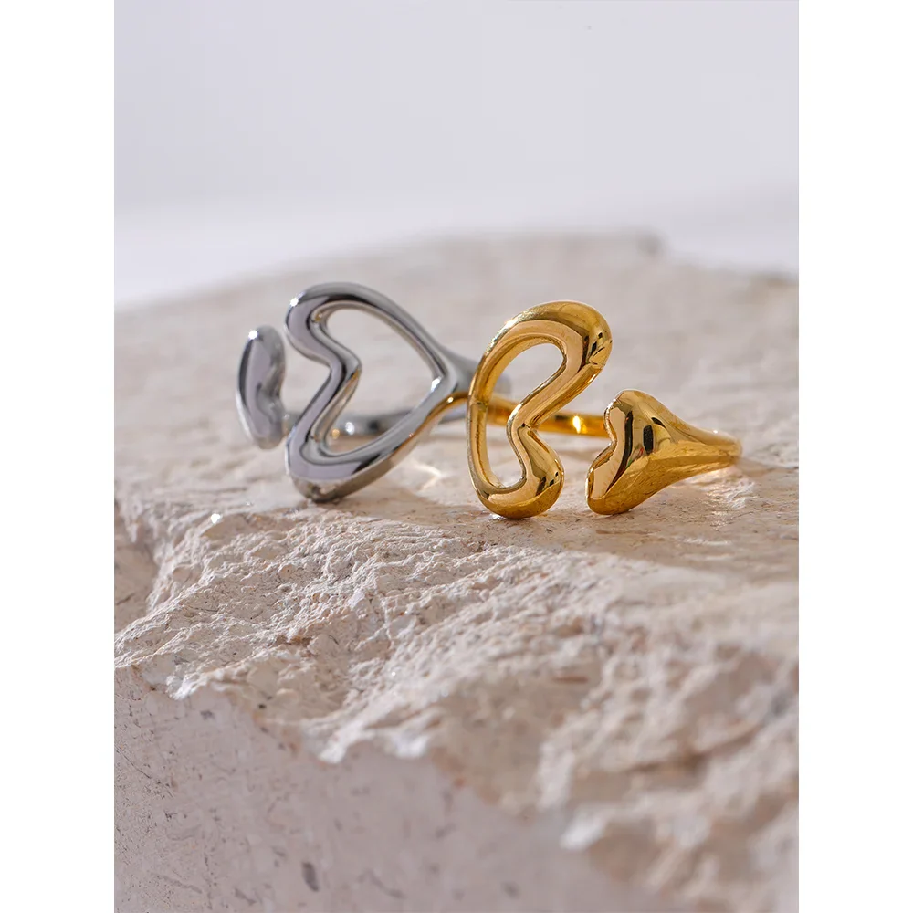 Ramona Heart Cuff Ring