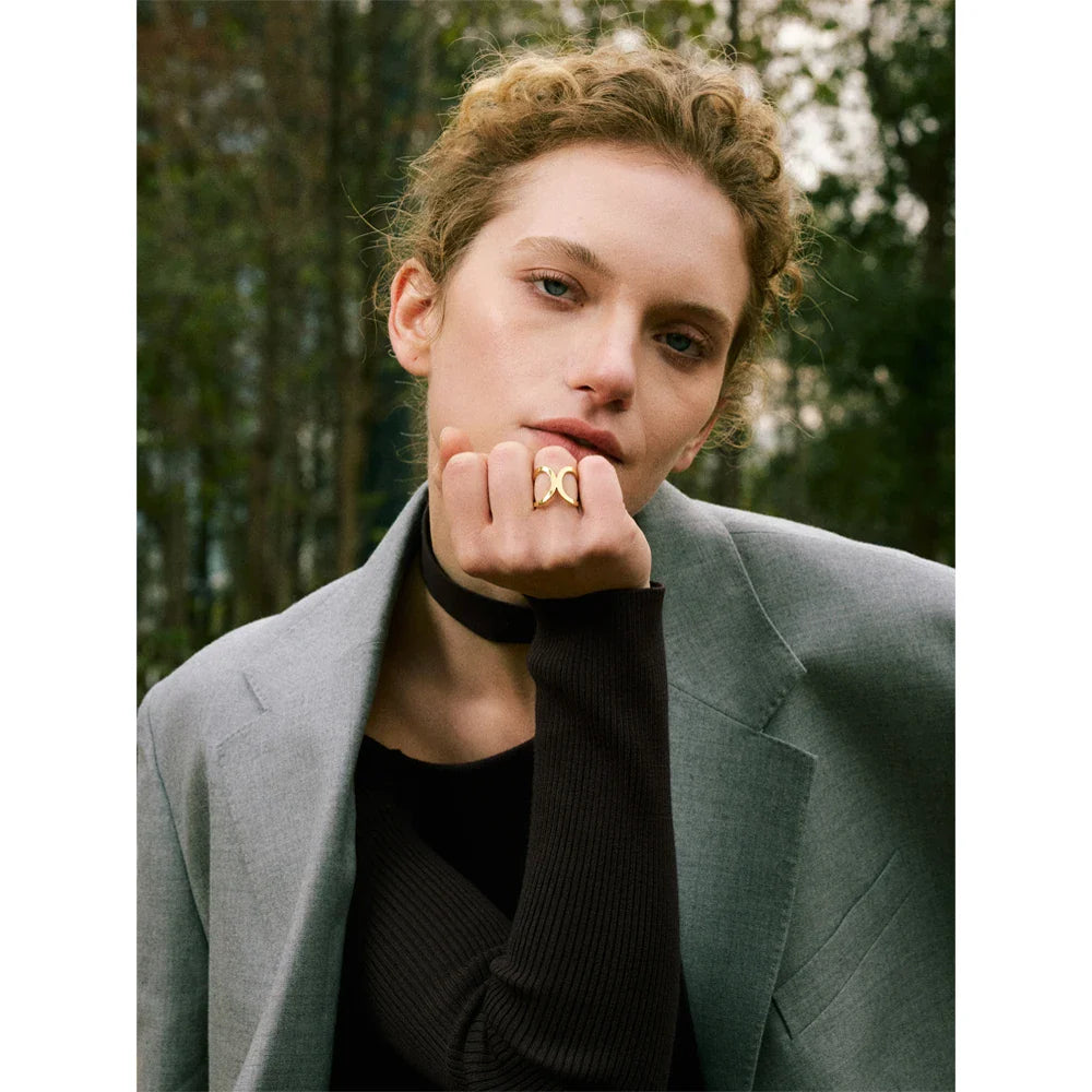 Priscilla Hollow Cuff Ring