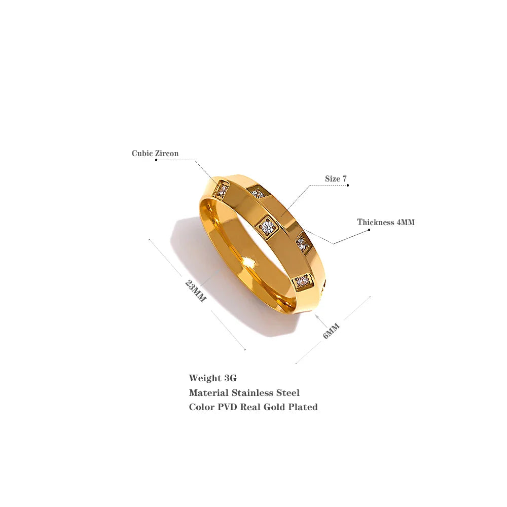 Mardea Sleek Geometric Ring