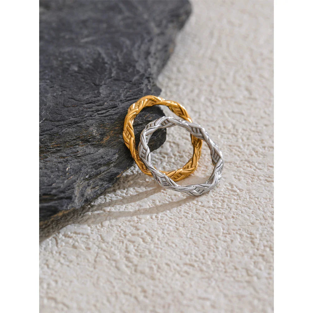 Aubrey Thin Textured Ring