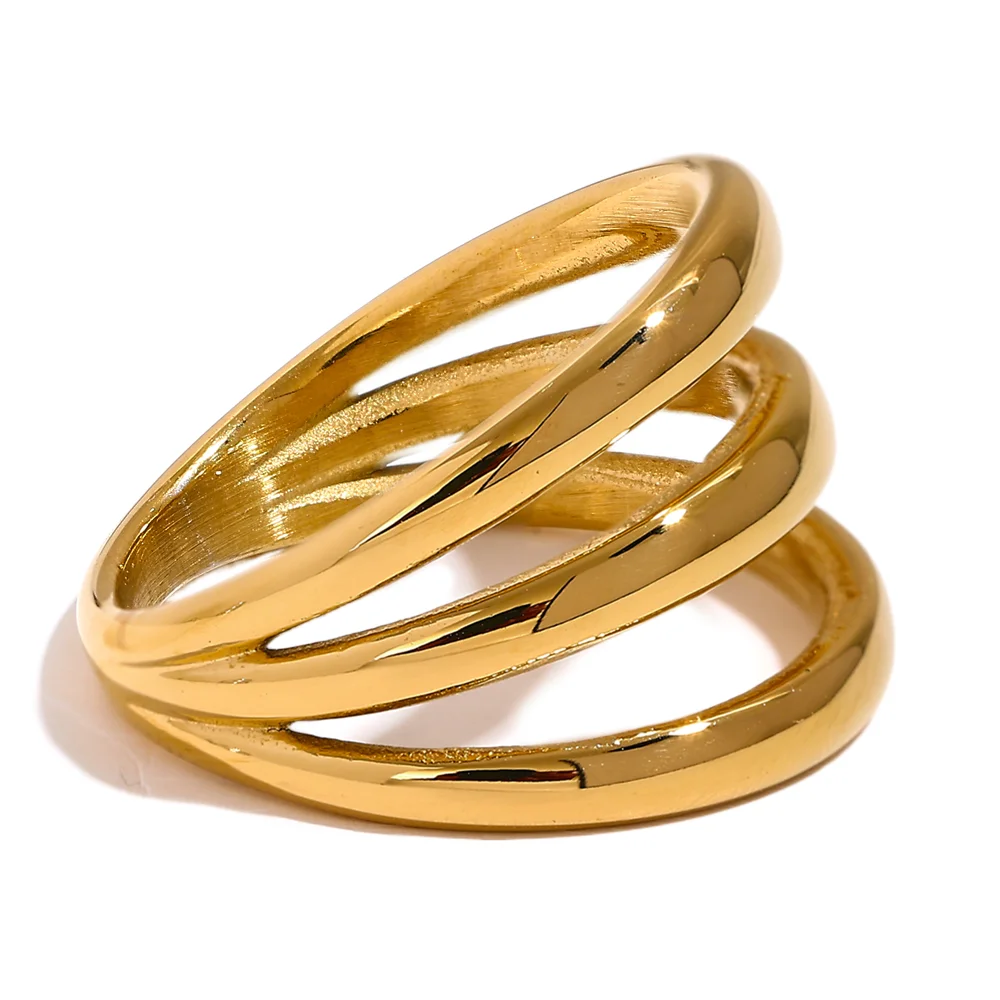 Kenza Layered Wide Ring