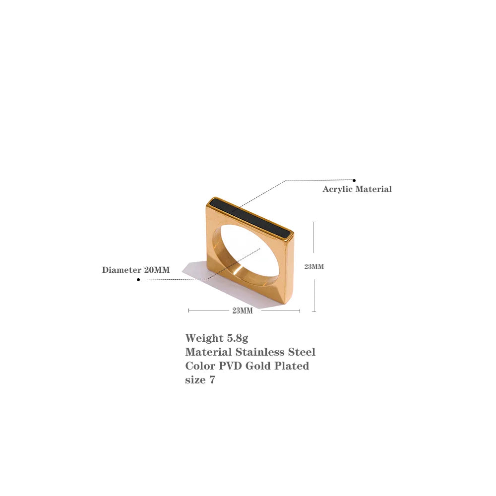 Rosamund Square Ring