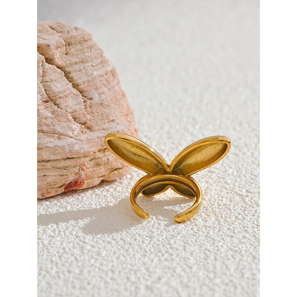 Lydia Gold Butterfly Ring