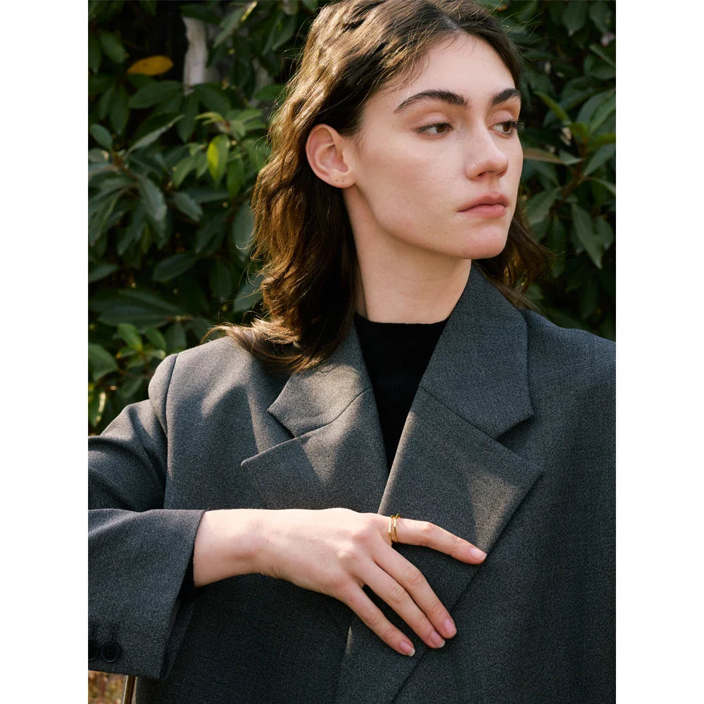 Dorothy Square Stackable Ring