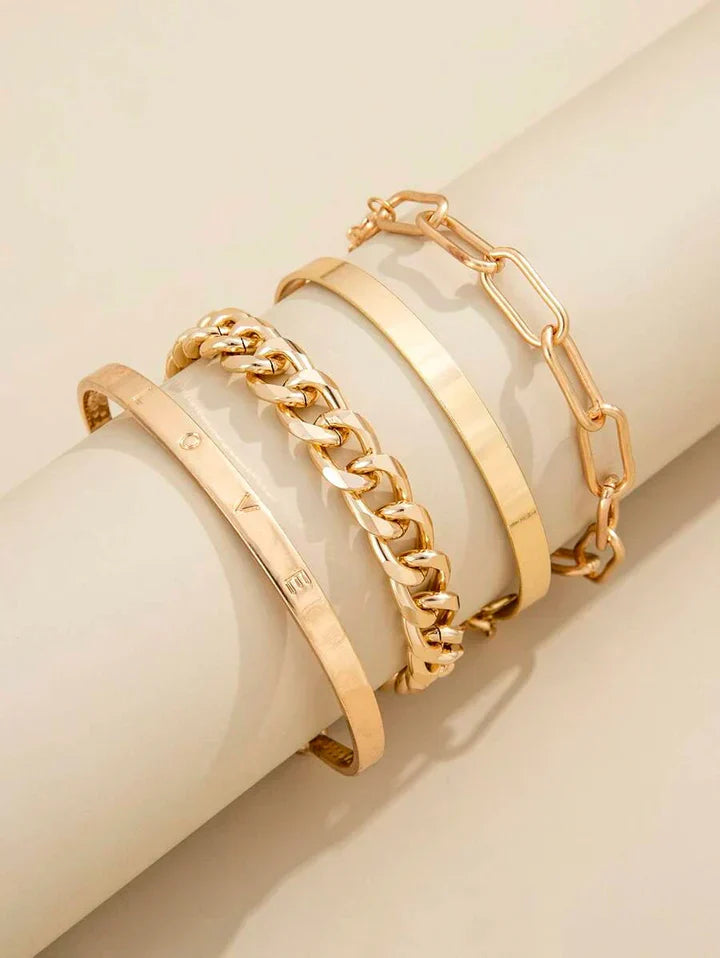 Elan Mercer Bracelet Set Silver