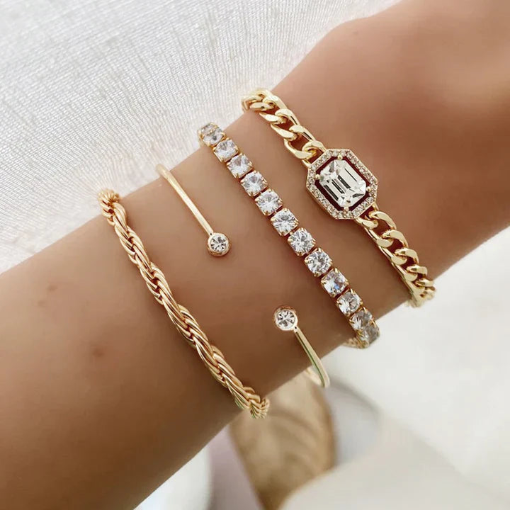 Domitia Calvina Bracelet Set Silver