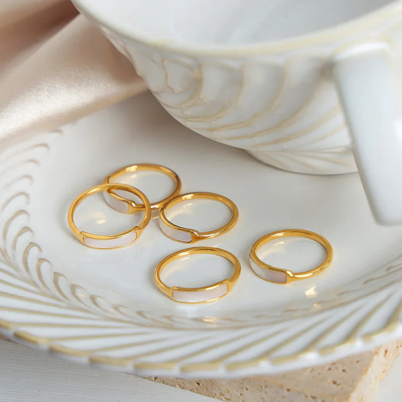 Shell Accent Toroidal Ring