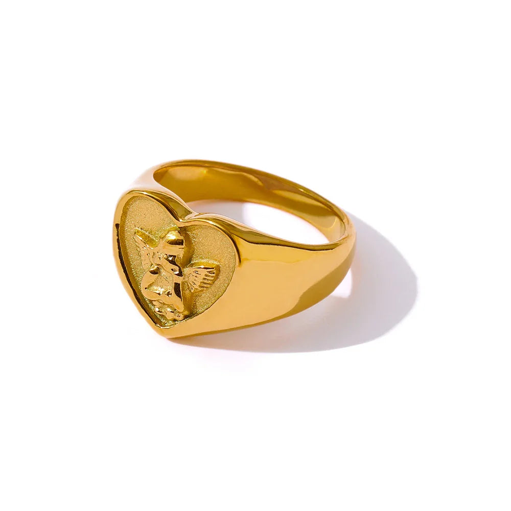 Miriam Angel Heart Ring
