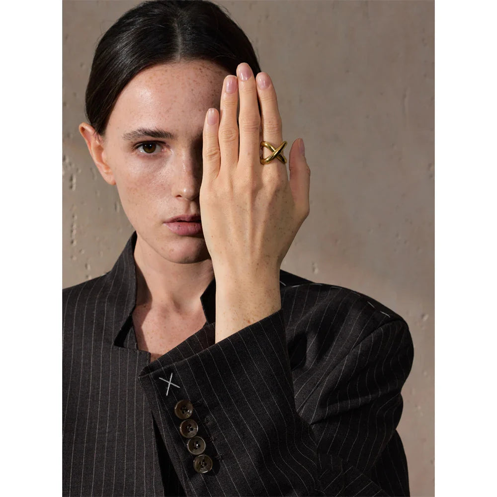 Avalon X-Shape Ring