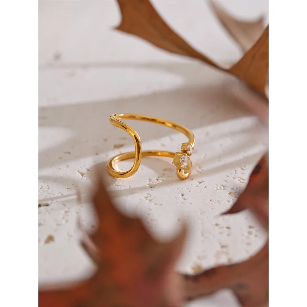 Margot Irregular Cuff Ring
