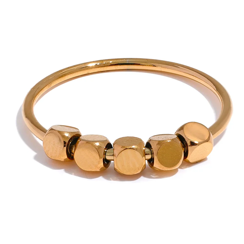 Madeline Square Beads Ring