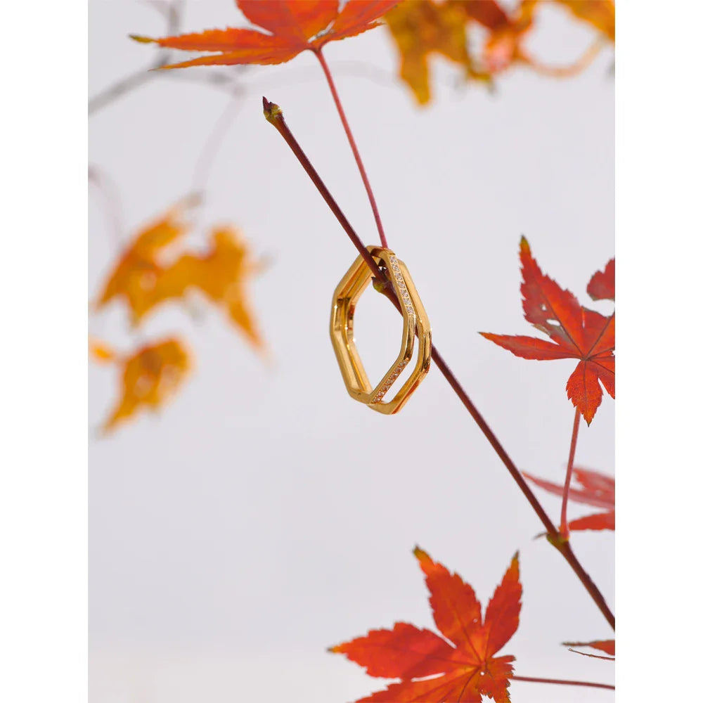 Dorothy Square Stackable Ring