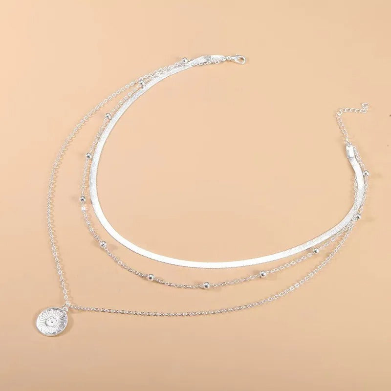 THREE LAYER NECKLACE