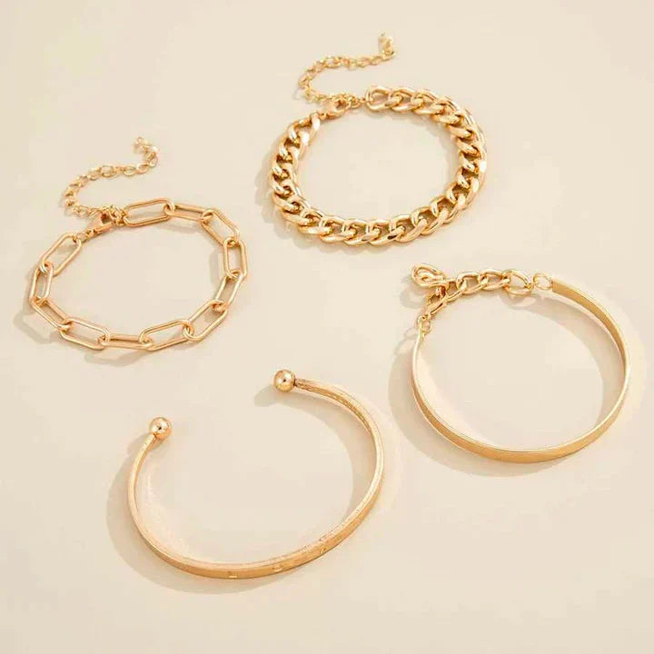 Elan Mercer Bracelet Set Gold