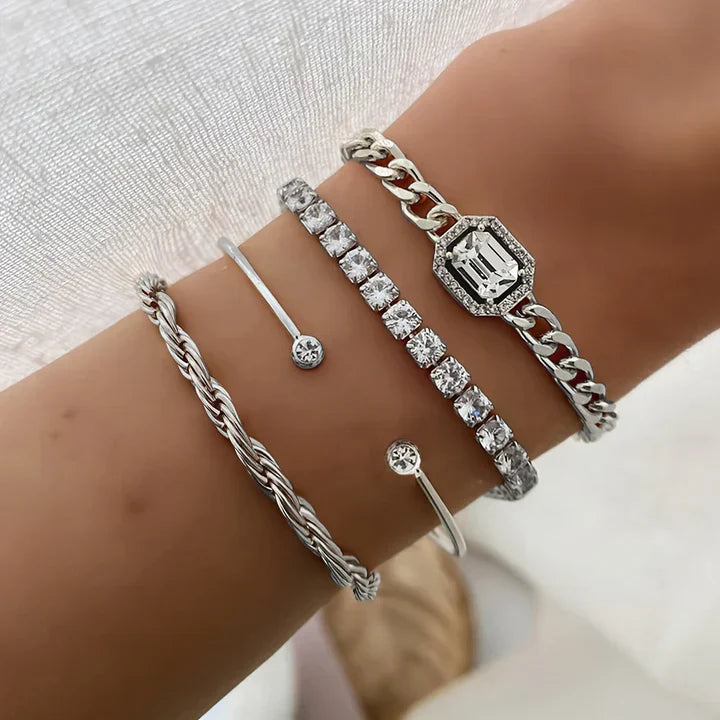 Domitia Calvina Bracelet Set Silver